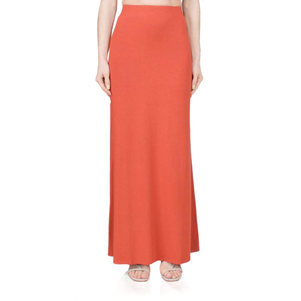 NEW POSSE mason mid-rise skirt in burnt orange